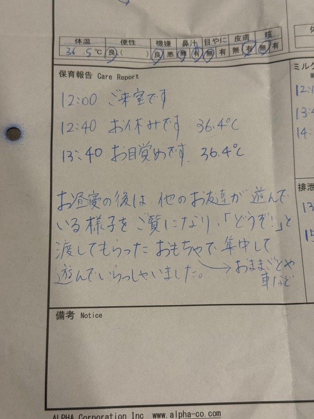これが話題の報告書（みむさん提供）