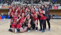 倉敷アブレイズがV3女子で優勝　提供：倉敷アブレイズ