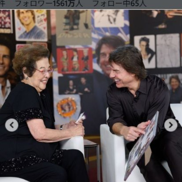 トム・クルーズのインスタグラム＠tomcruiseより