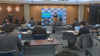 知事定例記者会見（岡山県庁）