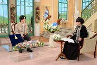 「徹子の部屋」  (右から)黒柳徹子、戸塚優斗＝テレビ日提供