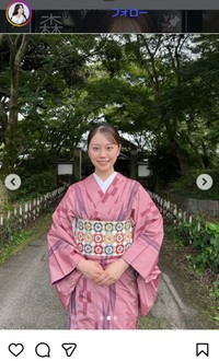 森山未唯のインスタグラム＠myumyu_0314より