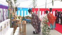 新庁舎建設工事　安全祈願祭（総社市役所）
