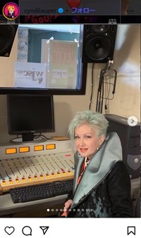 シンディ・ローパーのインスタグラム＠cyndilauperより