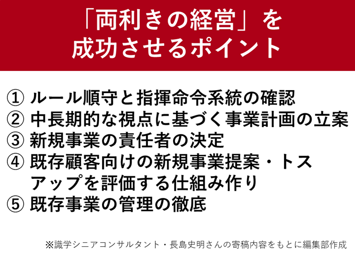 識学連載38 両利きの経営