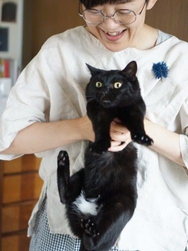 墨のお腹は白いんです