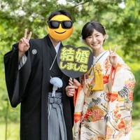 悪性リンパ腫の寛解後、2023年に結婚、出産を経験しました／かなさん（@kananan_95）提供＝画像をトリミングしています