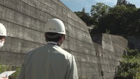 香川県の砂防ダム緊急点検の様子