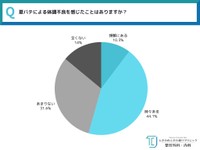 夏バテによる体調不良を感じた経験があるか（提供画像）