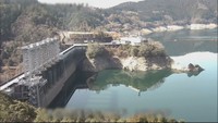 高知・早明浦ダム　午前10時ごろ　提供：水資源機構