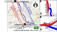 国道32号　猪ノ鼻道路　夜間通行止め
