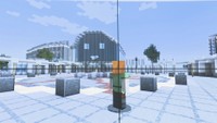 マインクラフトで再現されたJR高松駅