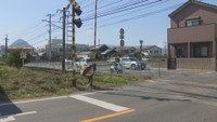 トラブルがあった踏切　高松市円座町　8月