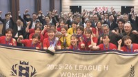リーグH・香川銀行シラソル香川　監督と選手が初優勝を報告「素晴らしい景色を見ることができた」