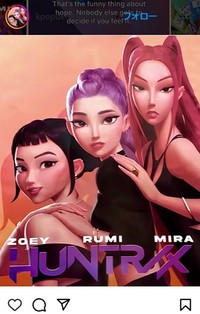 KPOPガールズ！デーモン・ハンターズのインスタグラム＠kpopdemonhunters