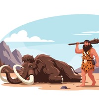 原始人　※画像はイメージです（ Adrian/stock.adobe.com）