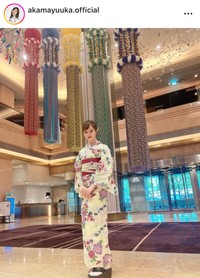赤間有華アナのインスタグラム（＠akamayuuka.official）より