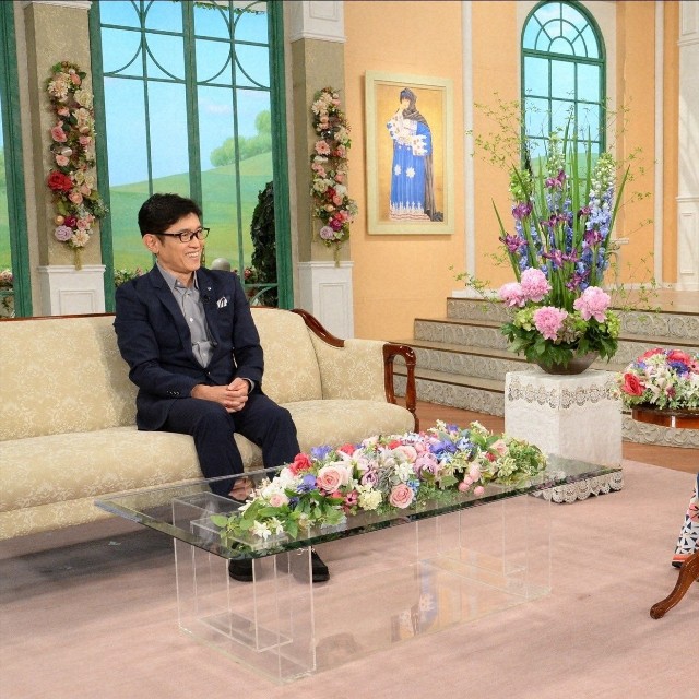 「徹子の部屋」   (右から） 黒柳徹子、薬丸裕英＝テレビ朝日提供