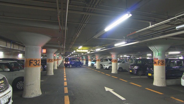 高松市中央公園の地下駐車場　利用可能台数が5月22日から約120台に　再整備工事で制限区域変更