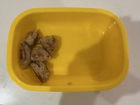 ハンバーグはきれいに残して帰ってきたという（かほさん提供）