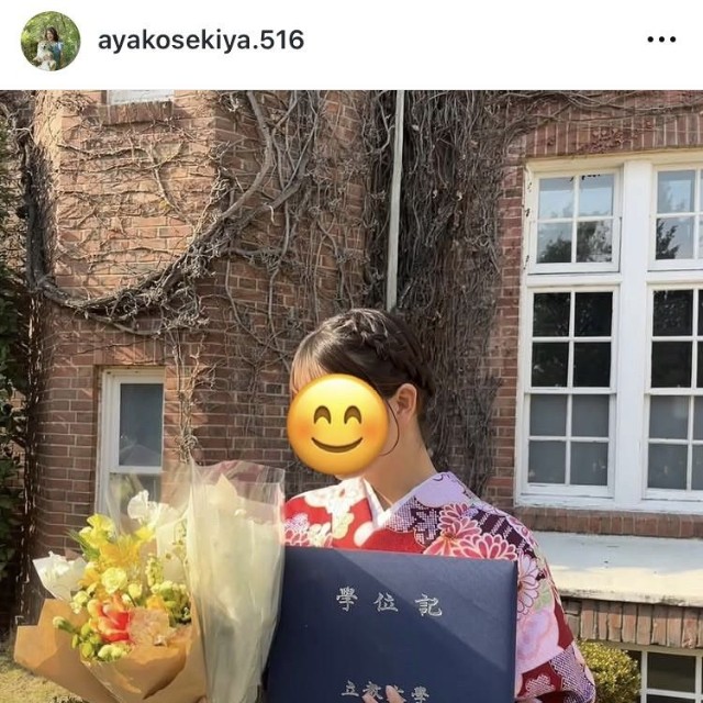 関谷亜矢子アナのインスタグラム＠ayakosekiya.516より