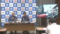 岡山県の消防隊の第一陣が帰岡し報告　煙突倒壊の製紙工場などで活動【熊本で最大震度7】