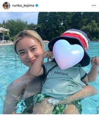 7月には金髪を披露していた小島瑠璃子さん（本人のインスタグラム@ruriko_kojimaより）