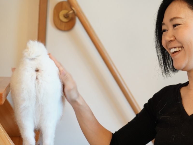 「丸見えよ」後ろ姿のコトとmaiさん