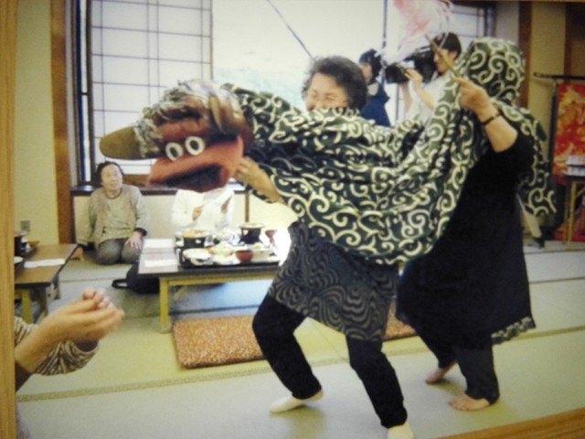 獅子頭　獅子座布団付き 獅子頭 獅子座布団付き