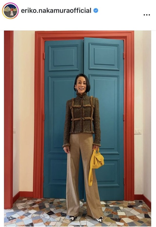 中村江里子アナウンサーのインスタグラム＠eriko.nakamuraofficialより