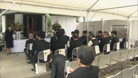 追悼式の様子（2018年7月3日）