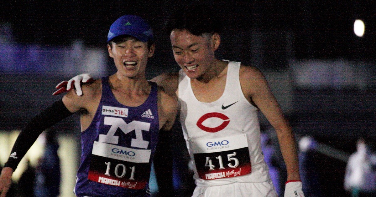 陸上 駅伝 March対抗戦で明治大 鈴木聖人が手助け 中央大の居田優太と湯浅仁が28分台へ 4years 学生スポーツ