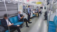 「警察官も電車に乗っています」（茨城県警の公式Xから）