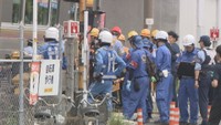 事故があった踏切　岡山・北区　17日午前11時ごろ