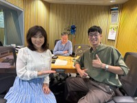 2026年8月31日、ニッポン放送「高田文夫のラジオビバリー昼ズ 」にゲスト出演した中島歩さん（右）（同番組公式Xから）