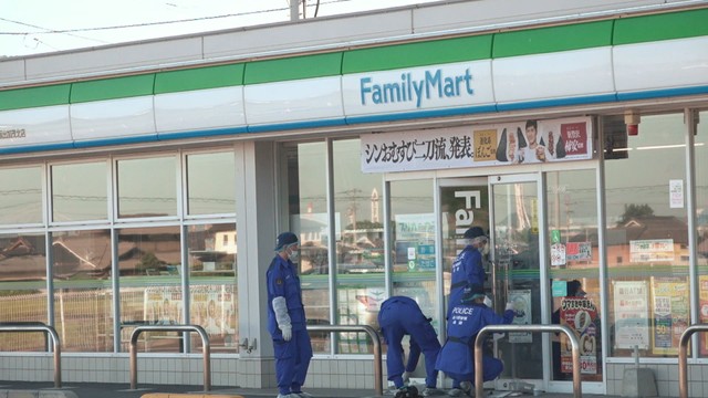 事件があったコンビニ　香川県坂出市加茂町　9月1日