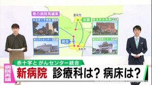 仙台日赤病院と宮城県立がんセンターの合築病院　基本構想が示される　宮城県の病院再編構想