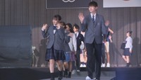 新制服のお披露目（倉敷翠松高校　2022年6月）