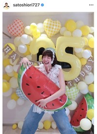佐藤栞里のインスタグラム＠satoshiori727より