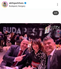 東原亜希さん、ハンガリーで自ら着付けした着物姿を披露（本人のインスタグラムから）