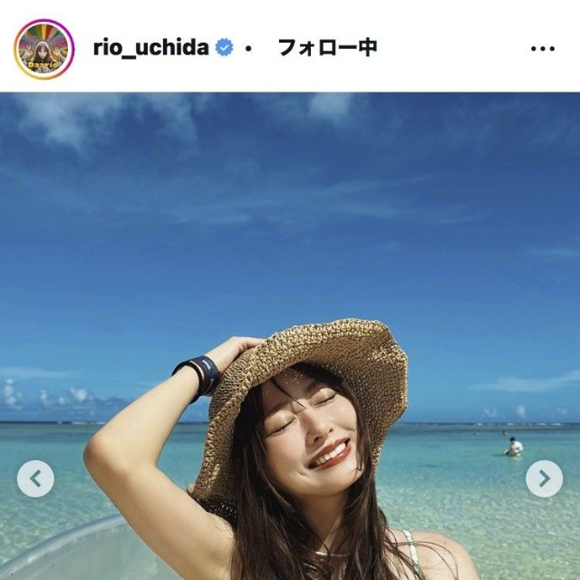 内田理央のインスタグラム＠rio_uchidaより