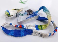 リボンは役目を終えたのぼり旗を織り上げたもの