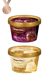 ハーゲンダッツ　ミニカップ「悪魔のささやき『チョコレート』「天使のおさそい『ホワイトチョコレート』」