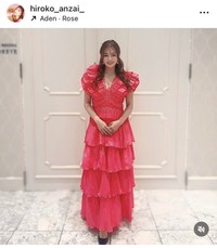 安西ひろこインスタグラム＠hiroko_anzaiより