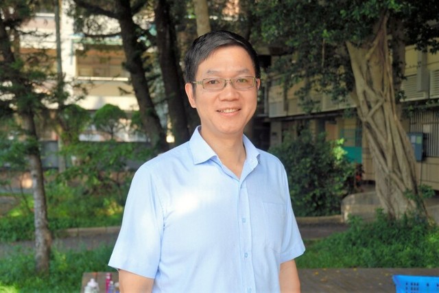 台北市立大直高校の林湧順校長＝顔大惟撮影