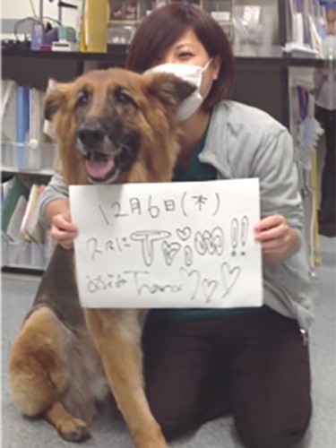 番長とのかけがえのない一日一日を、写真に収める（三橋さん提供）