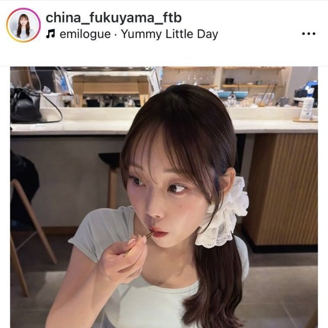福山千奈アナウンサーのインスタグラム＠china_fukuyama_ftbより