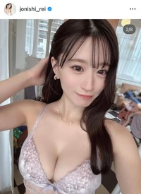 「DRW」新ランジェリーモデルに就任した上西怜　上西怜のインスタグラム（@jonishi_rei）より＝25年5月10日投稿