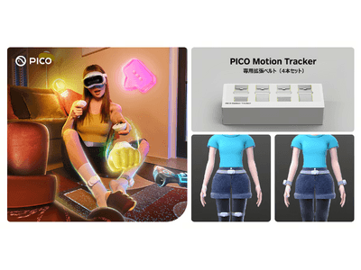 PICO、両太ももと両手首に装着するモーショントラッカー「PICO Motion
