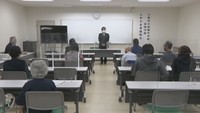 入学予定者への説明会（高瀬中学校　15日夜）